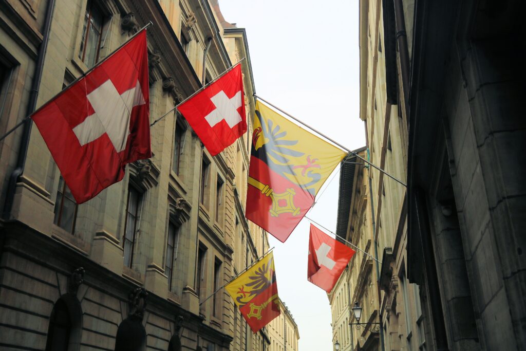 Imagem da Suíça como sede do Concurso Mundial de Pinots.